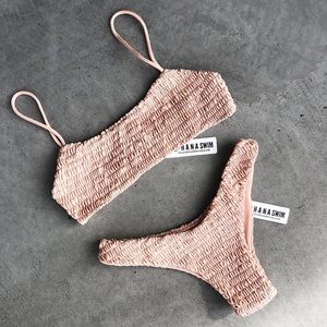 Lahana Swim Simbaa top & bottom in cocktail NWT
